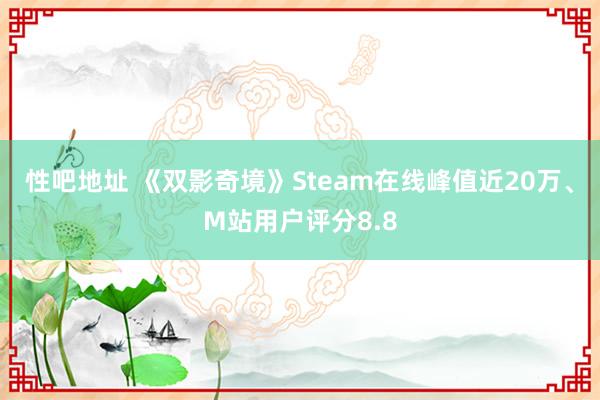 性吧地址 《双影奇境》Steam在线峰值近20万、M站用户评分8.8