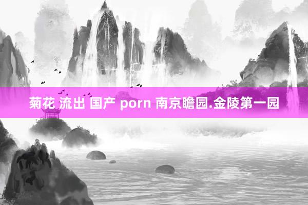 菊花 流出 国产 porn 南京瞻园.金陵第一园