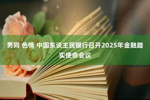 男同 色情 中国东谈主民银行召开2025年金融踏实使命会议